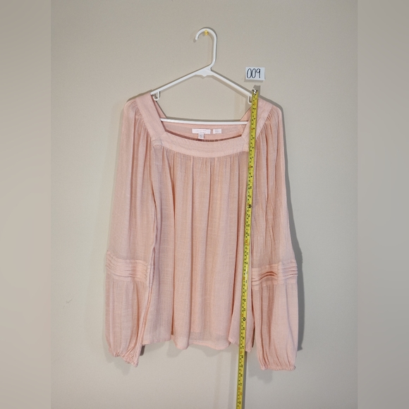 Light pink Lauren Conrad peasant top - Picture 3 of 4